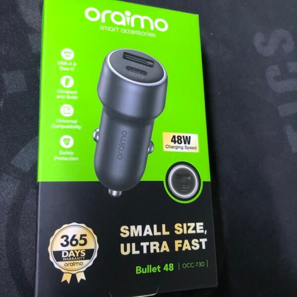 Oraimo Bullet 48W Car Charger OCC-73D