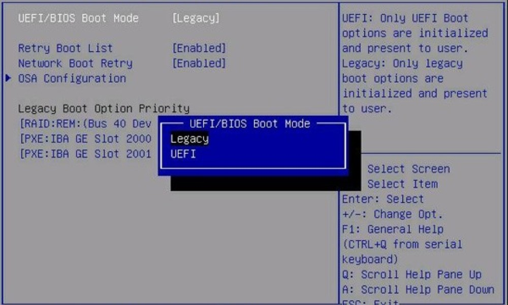 Real BIOS UEFI setup screen displayed on a laptop during startup